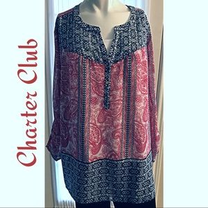 Charter Club Sheer Top Size XL 18